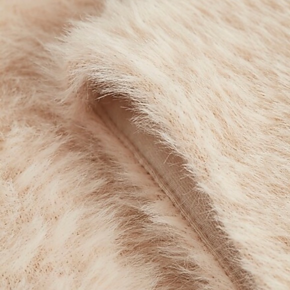 NWOT Express Cozy Knit Mock Neck
Sleeveless Open Back fuzzy above knee dress 👗 - Picture 7 of 16